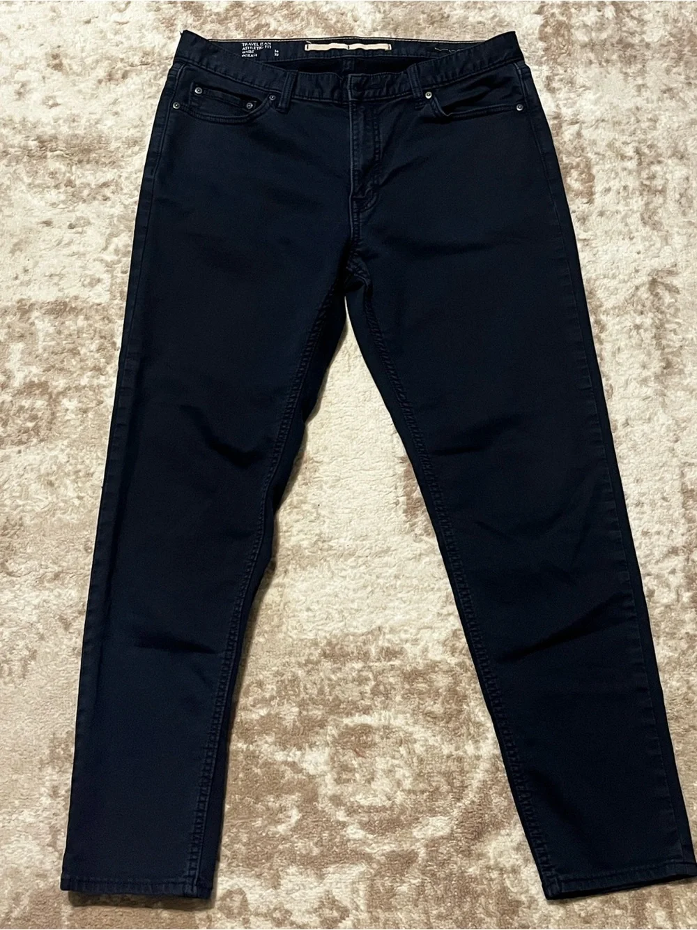 BANANA REPUBLIC Athletic Fit Travel Jeans Dark Blue Size 34x32